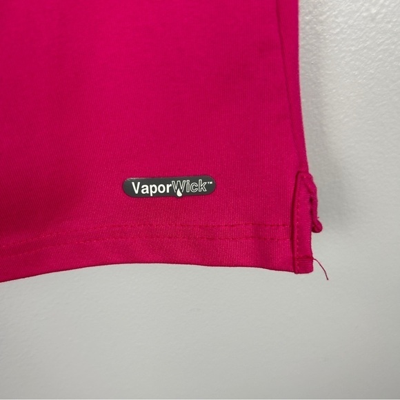 The North Face Floral Pink Vapor Wick Short Sleeve Henley Top Large - Picture 12 of 13